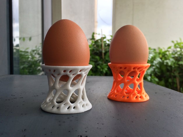 coquetier eggcup cuisine à manger oeuf replicator 2 vaisselle 3D print model - Mito3D