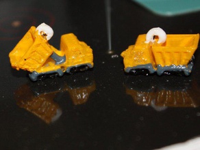 dump trucks dailyearring20132 earrings 3d print model - Mito3D