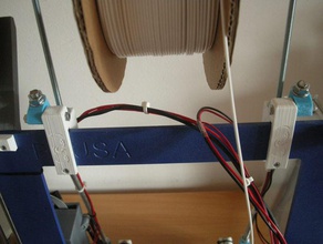 prusa i3 single sheet frame brace spool holder 3d printer parts lenny reprap upgrade wobble 3d print model - Mito3D