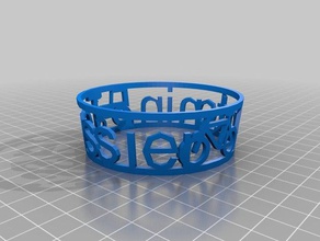 my customized cup sleevewith text icons kitchen dining 3d print model - Mito3D