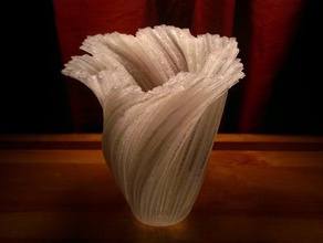 başka bir koch snowflake vazo dekor fraktal hediye ekici 3d print model - Mito3D