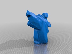 kick sculptures 3d print model - Mito3D
