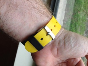 pebble watchband accessories ninjaflex watch band 3d print model - Mito3D
