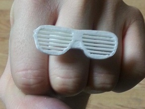 occhiali da sole topper tozze mini ring-a-cosa anelli stubby anello 3d print model - Mito3D
