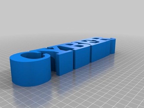 cyberactifma 5 letters row other customized 3d print model - Mito3D