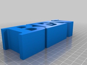 my customized 3 letters row other 3d print model - Mito3D