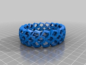 custom bracelet pentagon bracelets customized 3d print model - Mito3D
