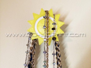 coat jewelry hanger organizer weather wall hook &ndash sun decor 3d print model - Mito3D