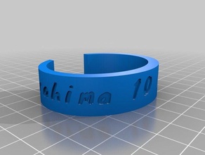 ibra personalizado pulsera pulseras 3d print model - Mito3D