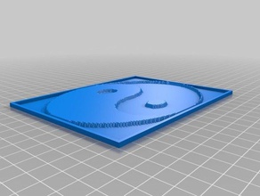 yinyang 2d sanat özelleştirilmiş 3d print model - Mito3D