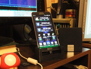 berço galaxy note 3 d impressão de telefone do suporte samsung 3d print model - Mito3D
