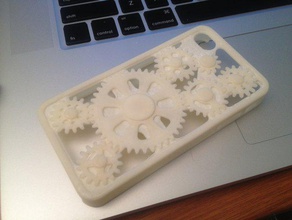 iphone gear case mobile cover engineer engineers gears 3d print model - Mito3D