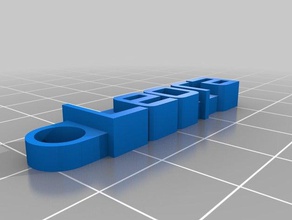 leora keychain organization customized 3d print model - Mito3D
