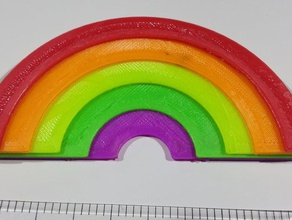 five color rainbow print 5 extruder machine scans replicas 3d print model - Mito3D
