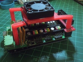 ramp 14 fan base 40mm diy 3d printer arduino accessory mega 2560 mount 3d print model - Mito3D