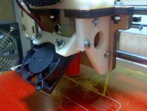 printrbot lc side fan mount 3d printer parts 40mm plus 3d print model - Mito3D