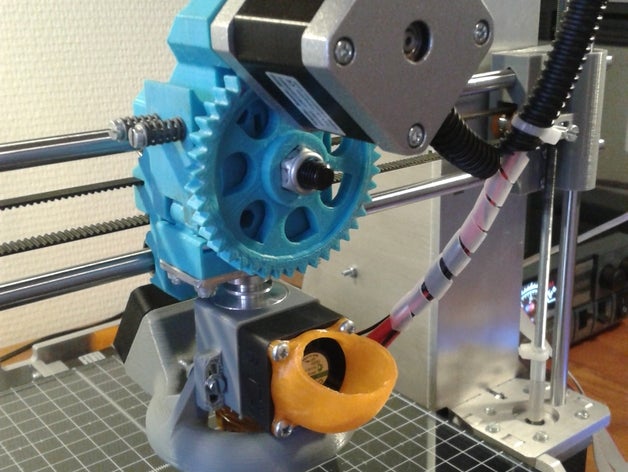 circuit de refroidissement e3dv5 l'imprimante pièces conduits ventilation carénage du ventilateur 3D print model - Mito3D