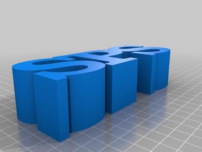 sps letras de forma outros personalizado 3d print model - Mito3D