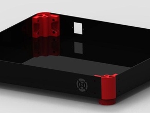 mendel90 dibond plinth corner 3d printer accessories mendel-parts model mods 3d print model - Mito3D