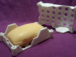 a nido d'ape caso i contenitori soap box sapone 3d print model - Mito3D