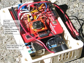 arduino com base cilindro de água quente temporizador &ndash caixa arquivos projeto eletrônica caso 3d print model - Mito3D