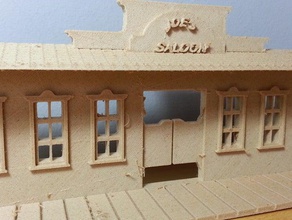 western village joes saloon 3d l'impression 3d print model - Mito3D