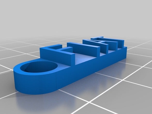 fiat llavero organización personalizado 3D print model - Mito3D