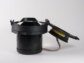67mm cadre-support nauticam 4 pouces de large angle port la caméra 3d abs boîtier sous-marin 3d print model - Mito3D