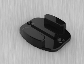 gopro flat mount electronics 3d print model - Mito3D