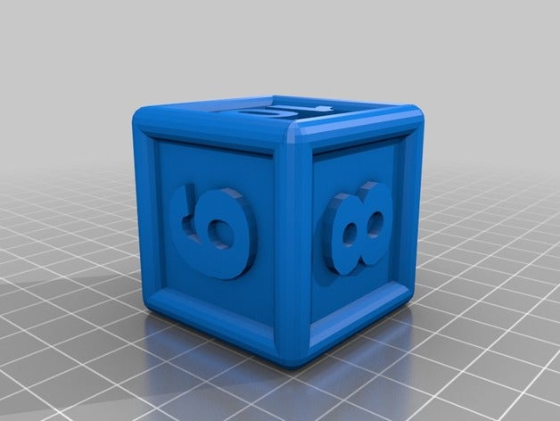 dado truco quadrado 3d drucken 3D print model - Mito3D