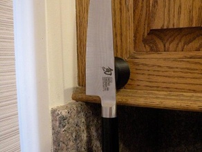 magnetic knife mount kitchen dining holder 3d print model - Mito3D