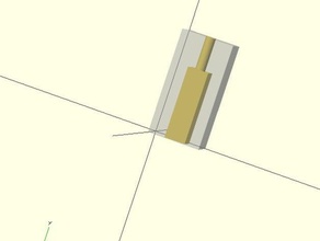 foot bolt square nut scad electronics 3d print model - Mito3D