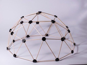 una cupola geodetica altri domekit 3d print model - Mito3D