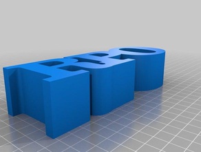 le iniziali altri personalizzato 3d print model - Mito3D