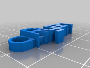 ryan keychain organization customized 3d print model - Mito3D