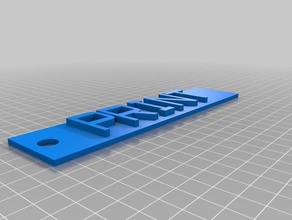 my customized replicator 2 nameplate 3d printer parts 3d print model - Mito3D