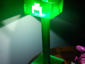 creeper desk lamp minecraft decor 3d print model - Mito3D