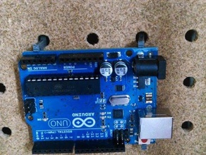 arduino titulaire pegboard de l'électronique support le mont montage 3d print model - Mito3D