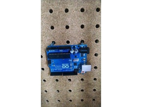arduino-Halter, pegboard - Elektronik arduino Halterung mount 3d print model - Mito3D