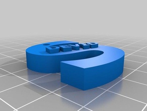 portachiavi con Anahtarlık devid 3d print model - Mito3D