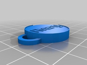 my customized oval keychain avery keychains 3d print model - Mito3D
