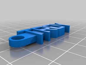 troy keychain organization customized 3d print model - Mito3D