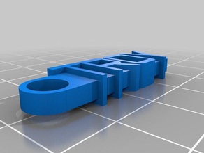 troy keychain organization customized 3d print model - Mito3D