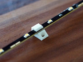 3mm şerit tutucu klipsi vida mount açtı elektronik led montaj 3d print model - Mito3D