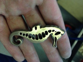 seahorse chaîne pendentif 2 remix bijoux 3d print model - Mito3D