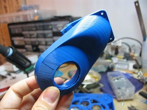 híbrido anular conducto del ventilador 3d de la impresora accesorios pla ultimaker 3d print model - Mito3D