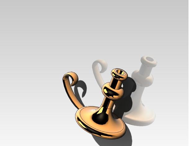 candle stick household candlestick holder 3D print model - Mito3D