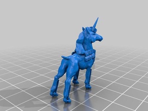 chien licorne bling-bling les créatures 3d print model - Mito3D