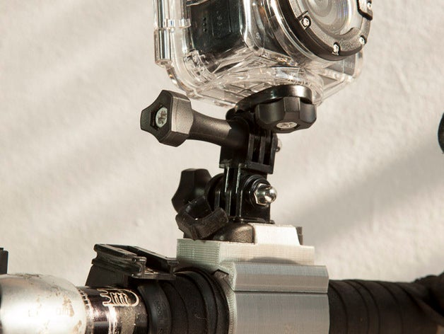 lenkerklemme swann freestyle-gopro-Kamera-system 3d 3d-drucken Radfahren LENKER held mount pov Kamera 3D print model - Mito3D