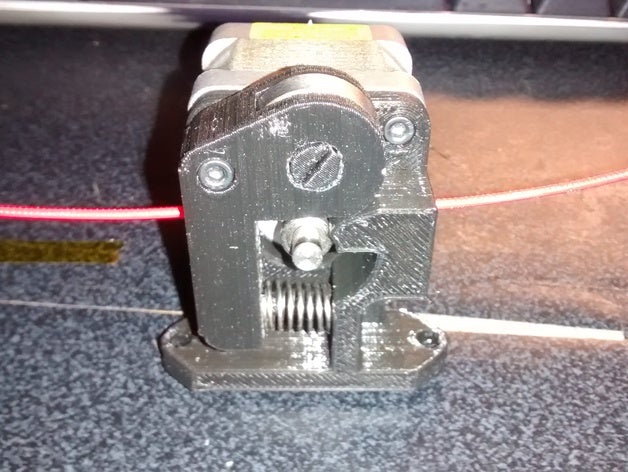 simple extruder drive block only 3 parts 3d printer extruders 20mm 8020 3D print model - Mito3D
